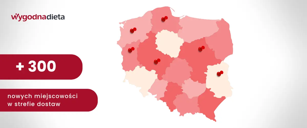 300 nowych miejscowości w strefie dostaw